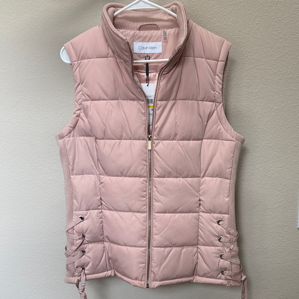 Calvin Klein Blush Quilted Puffer Vest